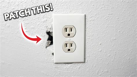 how to patch electrical box hole|drywall patch for electrical outlets.